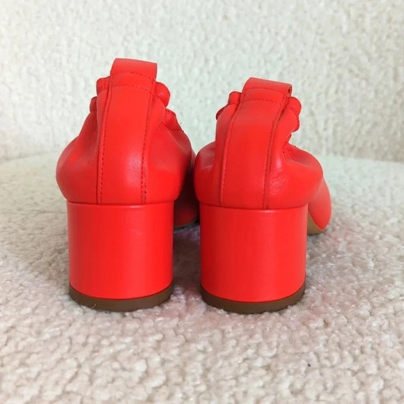 Everlane The Italian Leather Day Heel Red sz 6 - Picture 6 of 11